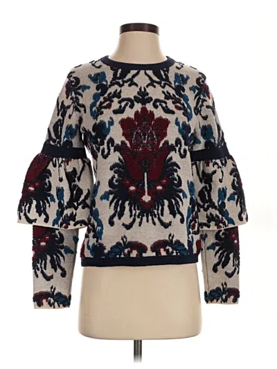 Pre-owned Club Monaco Wool Pullover Sweater In Blue