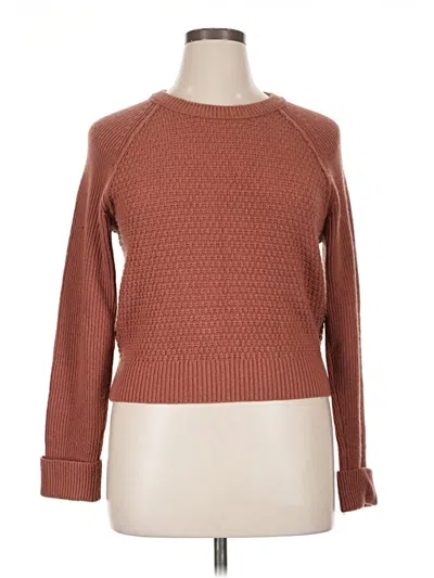 Pre-owned Club Monaco Wool Pullover Sweater In Brown