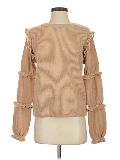 Pre-owned Club Monaco Wool Pullover Sweater In Brown