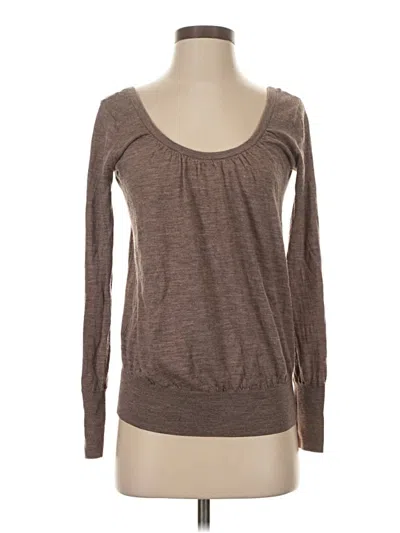 Pre-owned Club Monaco Wool Pullover Sweater In Brown