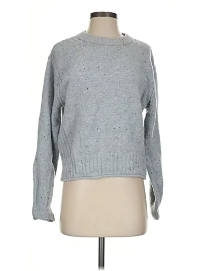 Pre-owned Club Monaco Wool Pullover Sweater In Gray