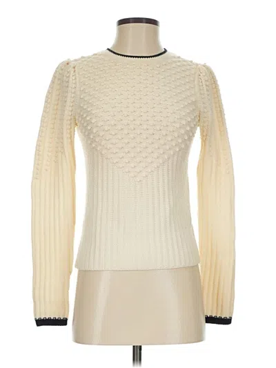 Pre-owned Club Monaco Wool Pullover Sweater In Ivory