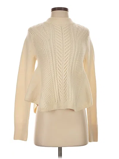 Pre-owned Club Monaco Wool Pullover Sweater In Ivory