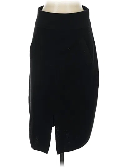 Pre-owned Club Monaco Wool Skirt In Black