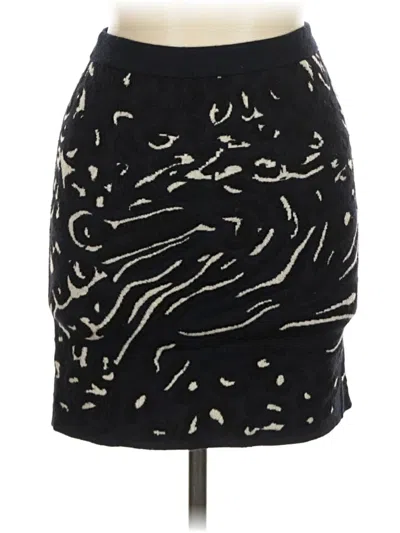 Pre-owned Club Monaco Wool Skirt In Black