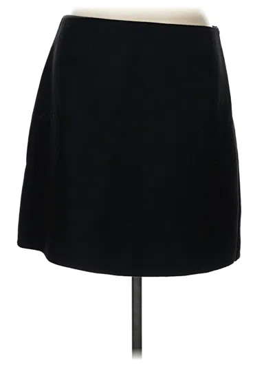 Pre-owned Club Monaco Wool Skirt In Black