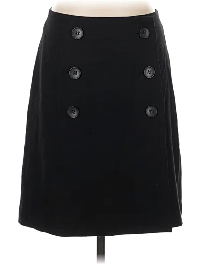 Pre-owned Club Monaco Wool Skirt In Black