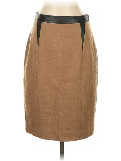 Pre-owned Club Monaco Wool Skirt In Brown