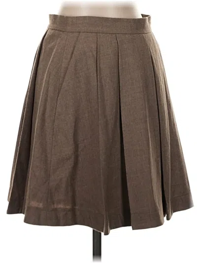Pre-owned Club Monaco Wool Skirt In Brown