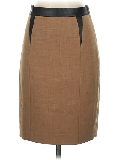 Pre-owned Club Monaco Wool Skirt In Brown