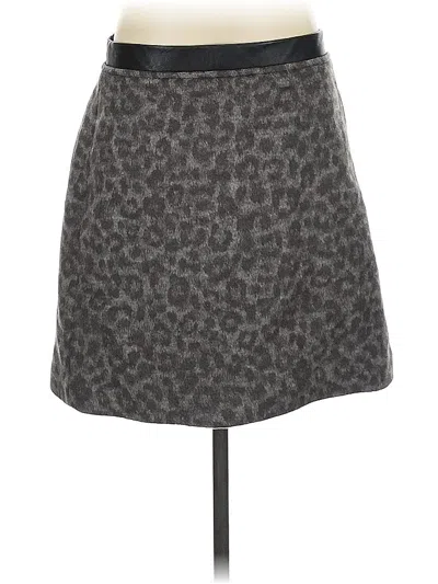 Pre-owned Club Monaco Wool Skirt In Gray