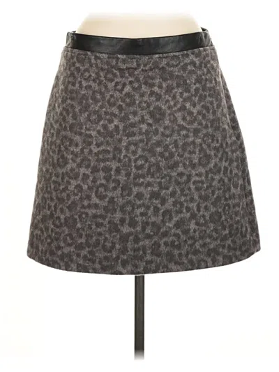 Pre-owned Club Monaco Wool Skirt In Gray