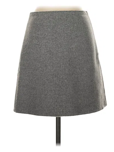 Pre-owned Club Monaco Wool Skirt In Gray