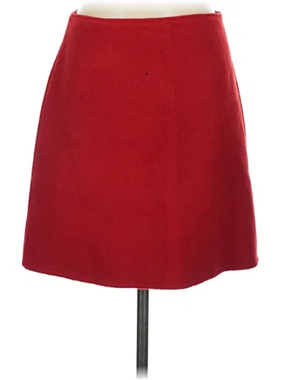 Pre-owned Club Monaco Wool Skirt In Red