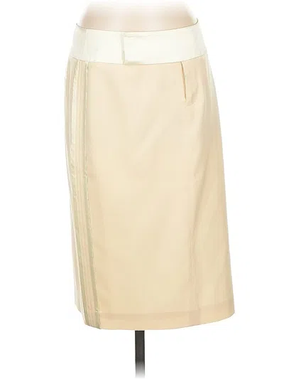 Pre-owned Club Monaco Wool Skirt In White
