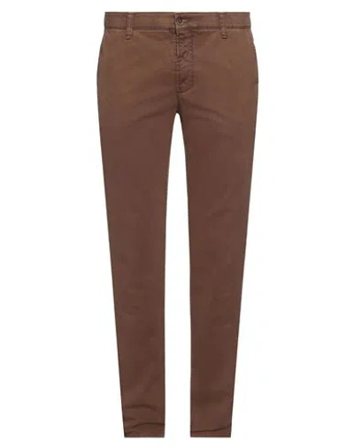Club Of Comfort Man Pants Brown Size 38s Cotton, Elastane