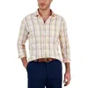 Club Room 100165901mn Shirt Men's Pink Plaid Nila Classic-fit Button-down Mcww19 In Pink