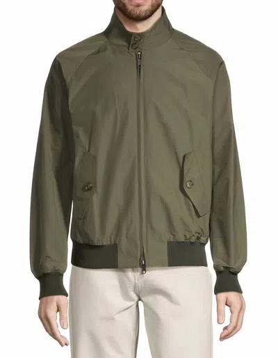 Club Room Baracuta Jacket In Olive In Green