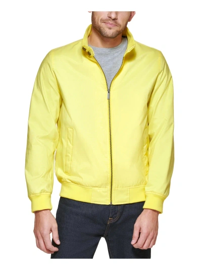 Club Room Baracuta Mens Regular-fit Bomber Jacket In Yellow