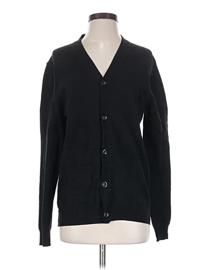 Pre-owned Club Room Cardigan Sweater In Black
