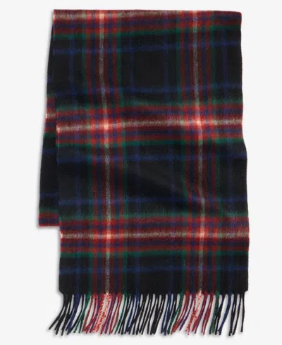 Club Room Cashmere Multi Tartan Plaid Scarf, Macy's Exclusive In Brown