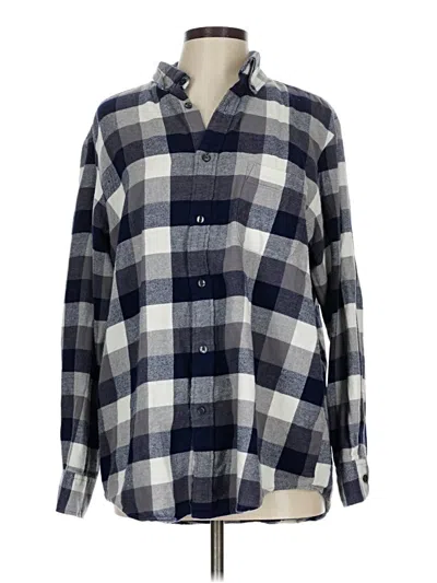 Pre-owned Club Room Long Sleeve Button Down Shirt In Gray