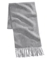 Club Room Men's 100% Cashmere Scarf, Created For Macy's In Light Grey