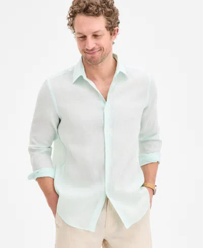 Club Room Men's 100% Linen Shirt, Created For Macy's