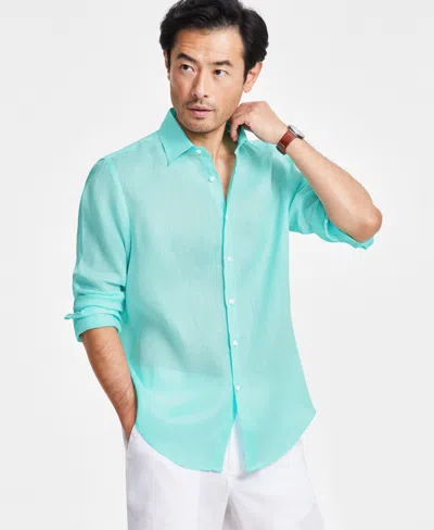 Club Room Men's 100% Linen Shirt, Created For Macy's In Limpet She |  ModeSens