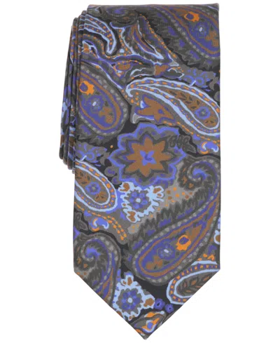 Club Room Men's Abstract Paisley Classic Tie In Black