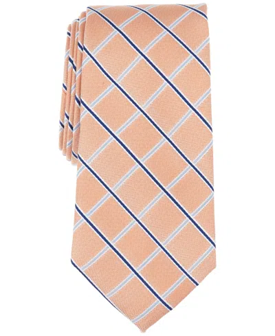Club Room Men's Agoston Stripe Tie, Exclusively At Macy's In Orange