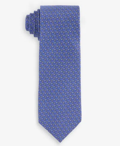 Club Room Men's Anchor Inn Neat Silk Tie, Macy's Exclusive In Blue