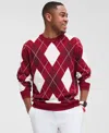 Club Room Men's Argyle Crewneck Sweater, Exclusively At Macy's In Multi