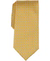 Club Room Men's Ascot Neat Pattern Tie, Macy's Exclusive In Yellow