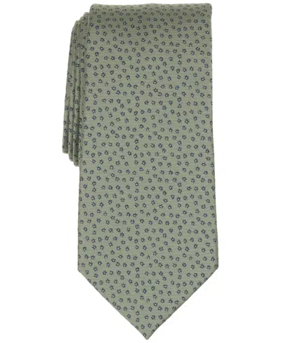 Club Room Men's Avlar Floral Pattern Tie, Macy's Exclusive In Green