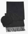 Club Room Men's Beanie & Scarf Set, Created For Macy's In Black
