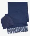 Club Room Men's Beanie & Scarf Set, Created For Macy's In Navy