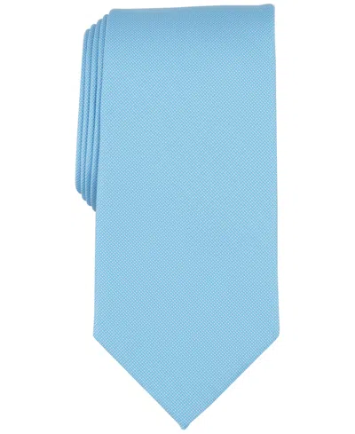 Club Room Men's Beech Solid Textured Tie, Created For Macy's In Aqua