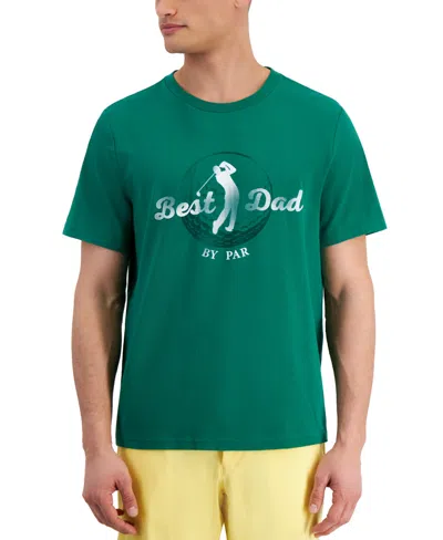 Club Room Men's Best Dad By Par Regular-fit Graphic T-shirt, Created For Macy's In Graphic Tee