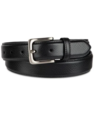 Club Room Luxury Men's Black Dress Belt, Created For Macy's