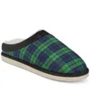 Club Room Men's Blackwatch Plaid Slippers, Created For Macy's In Blackwatch Plaid