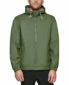 CLUB ROOM MEN'S BOMBER JACKET WITH HOODIE IN GREEN