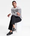 Club Room Men's Breton Regular-fit Stripe 100% Cashmere Sweater In Multi