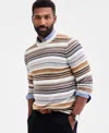 Club Room Men's Cameron Fair Isle Crewneck Sweater, Macy's Exclusive In Multi