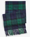 Club Room Men's Cashmere Plaid Scarf, Created For Macy's In Navy,green