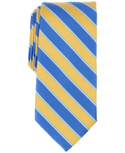Club Room Men's Charter Stripe Tie, Exclusively At Macy's In Yellow