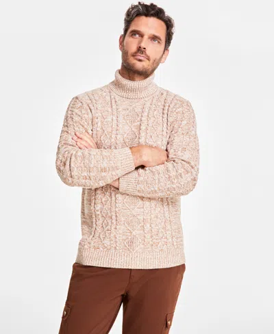 Club Room Men's Chunky Turtleneck Sweater, Created For Macy's In Moca