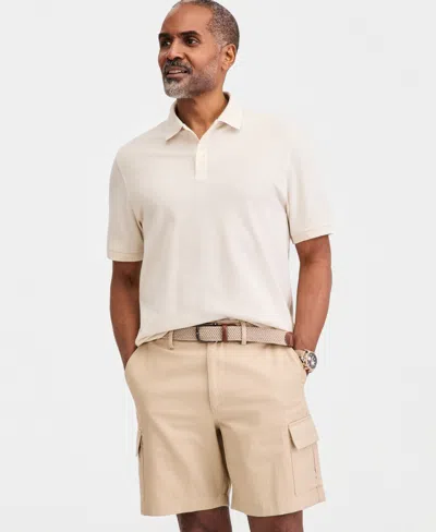 Club Room Men's Classic Fit Performance Stretch Polo, Created For Macy's In White
