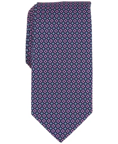 Club Room Men's Classic Floral Medallion Neat Tie, Created For Macy's In Pink