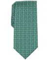 Club Room Men's Classic Grid Tie, Created For Macy's In Emerald